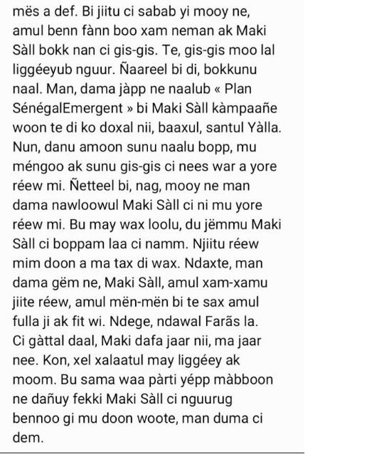 Ousmane Sonko liste les raisons pour lesquelles il ne peut pas travailler avec Macky Sall
