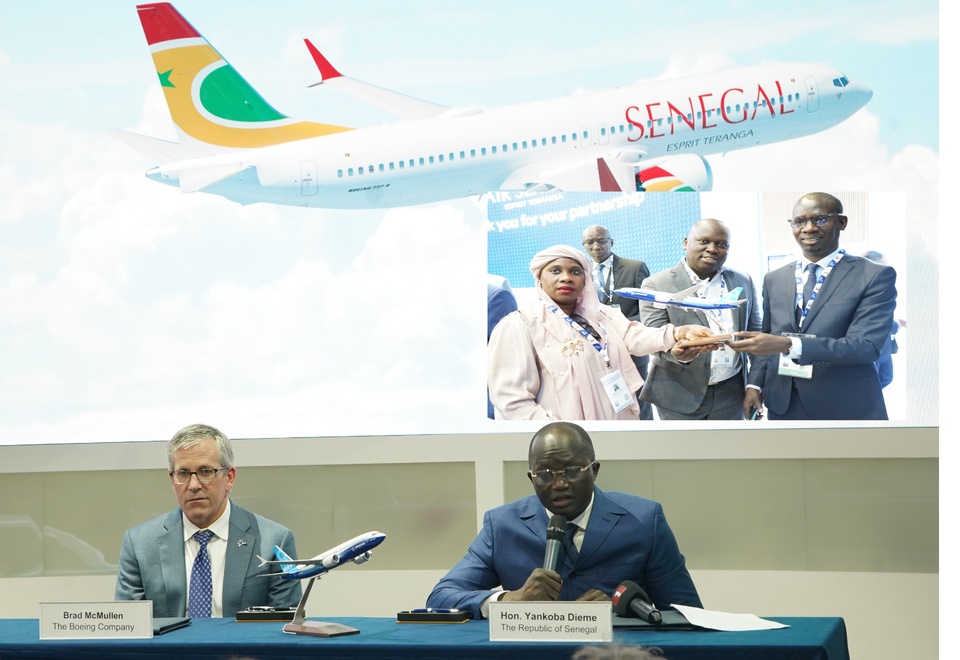 Air Sénégal s'envole vers l'avenir avec Boeing : une commande historique de neuf 737 MAX signée ce lundi Air Sénégal s'envole vers l'avenir avec Boeing : une commande historique de neuf 737 MAX signée ce lundi