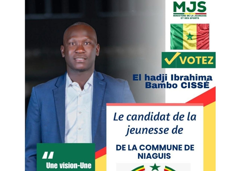 Niaguis : El Hadji Ibrahima Bambo Cissé, l’ambition d’une jeunesse qui veut agir Niaguis : El Hadji Ibrahima Bambo Cissé, l’ambition d’une jeunesse qui veut agir