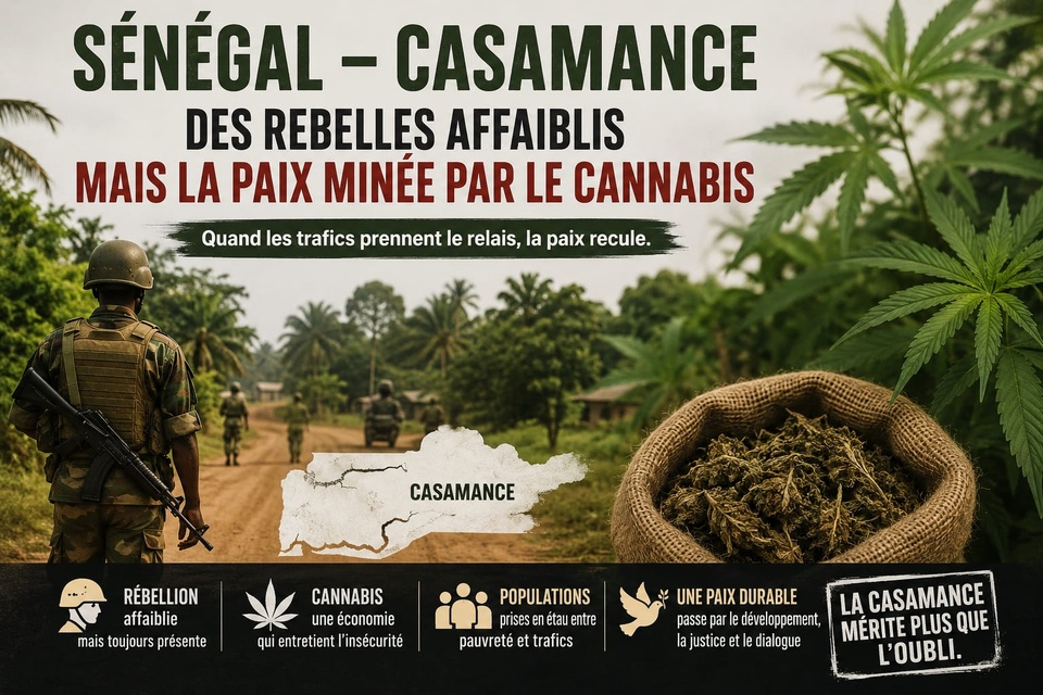 Tribune / Opinion : En Casamance, la paix ne poussera jamais dans les champs du cannabis Tribune / Opinion : En Casamance, la paix ne poussera jamais dans les champs du cannabis