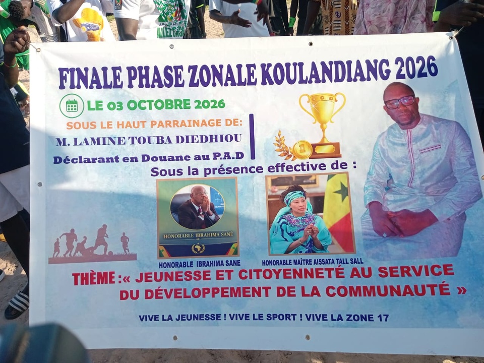 Finale de zone à Koulandjan : Mamadou Lamine Diédhiou appelle la jeunesse de Kataba 1 à l'unité et à l'action Finale de zone à Koulandjan : Mamadou Lamine Diédhiou appelle la jeunesse de Kataba 1 à l'unité et à l'action
