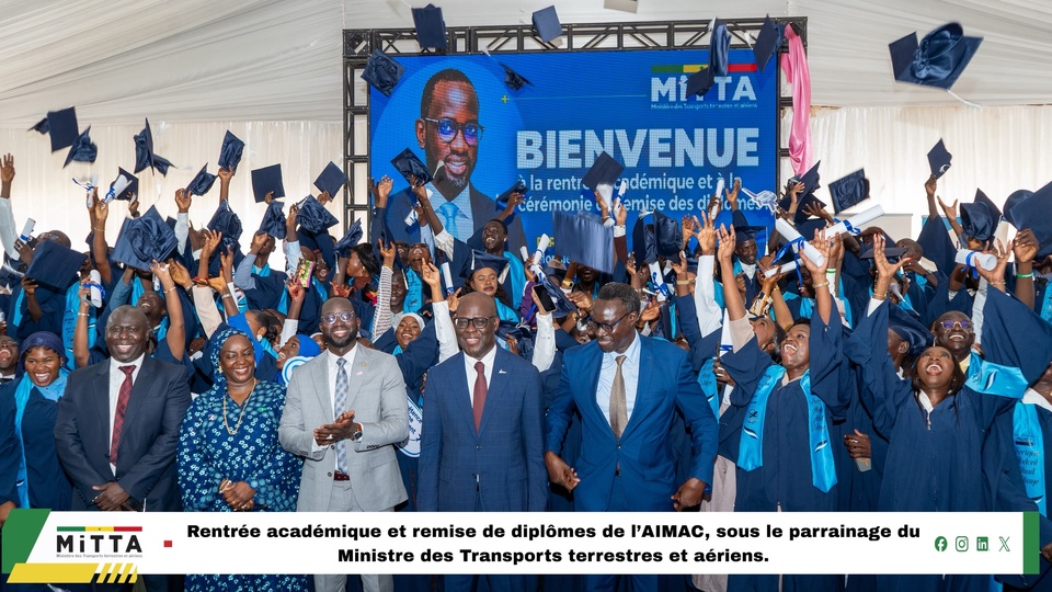 Sénégal / Aviation Civile : L’AIMAC franchit un cap historique avec la remise de diplômes à ses premières promotions Sénégal / Aviation Civile : L’AIMAC franchit un cap historique avec la remise de diplômes à ses premières promotions