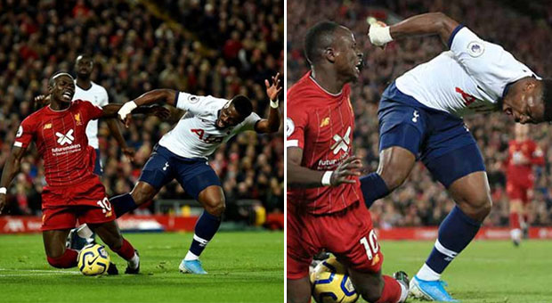 Mané taclé par Aurier.La polémique enfle en Angleterre après la rencontre