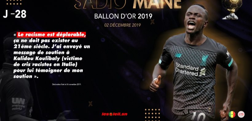 Ballon d’Or J-28 : Sadio Mané et le racisme