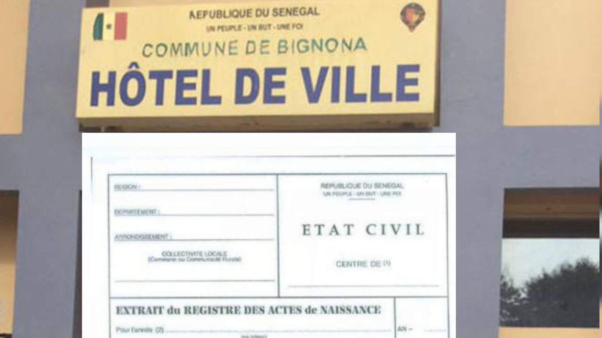 ​BIGNONA : QUATRE AGENTS DE L’ÉTAT CIVIL INTERPELLÉS POUR UNE PRÉSUMÉE AFFAIRE DE FAUX 