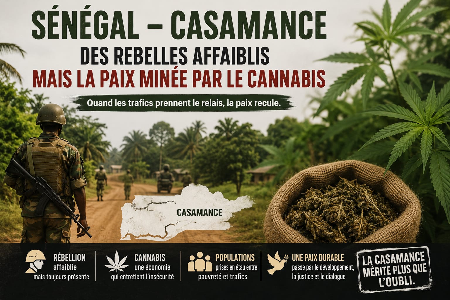 Tribune / Opinion : En Casamance, la paix ne poussera jamais dans les champs du cannabis