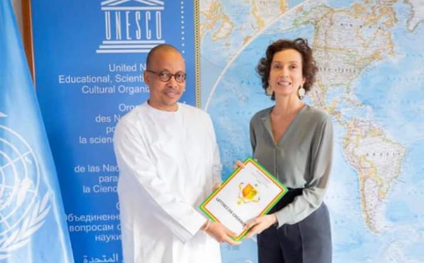 Unesco: SJD a présenté ses lettres de créance