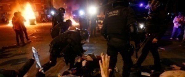 C’est chaud entre les indépendantistes et la police après le Classico