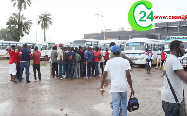 ZIGUINCHOR: Les chauffeurs et receveurs de bus Tata (SOTRAZIG) crient leur colère