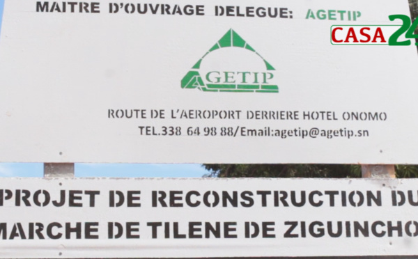 ZIGUINCHOR: RECONSTRUCTION DU MARCHÉ DE TILENE, LES DISPOSITIFS SÉCURITAIRES RENFORCÉS
