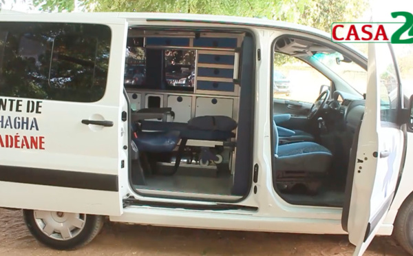 ADEANE : BAGHAGHA A SON AMBULANCE MÉDICALISÉE, UN DON DE DOUDOU KA