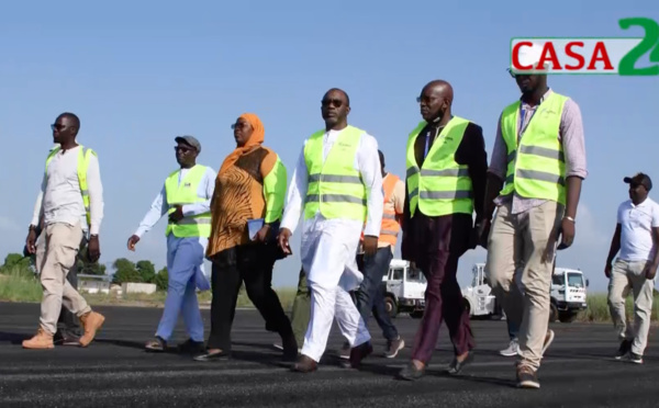 AEROPORT DE CAP SKIRING LES TRAVAUX BIENTOT TERMINÉS