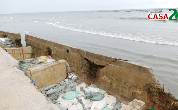 ​MENACE IMMINENTE : KAFOUNTINE  EN DANGER FACE  À L'ÉROSION CÔTIÈRE 