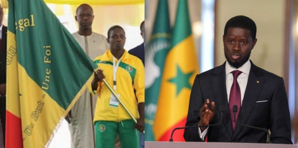 JO 2024 : Bassirou Diomaye Faye remet le drapeau national aux athlètes ce soir à Paris