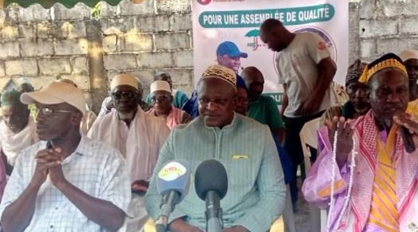 ​Boubacar Sow, responsable politique de Pastef, remercie ses militants après une large victoire à Niaguis