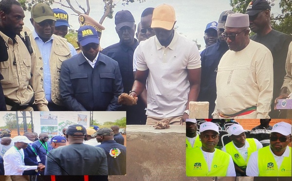 SINDONE : L'AUBE D'UNE RÉVOLUTION ÉDUCATIVE SOUS L'ÉGIDE DU PRÉSIDENT FAYE , LA POSE DE LA PREMIERE PIERRE DU LYNAQE A SINDONE