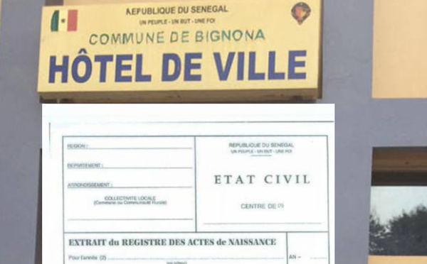 ​BIGNONA : QUATRE AGENTS DE L’ÉTAT CIVIL INTERPELLÉS POUR UNE PRÉSUMÉE AFFAIRE DE FAUX 