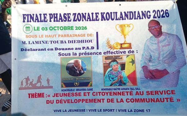Finale de zone à Koulandjan : Mamadou Lamine Diédhiou appelle la jeunesse de Kataba 1 à l'unité et à l'action